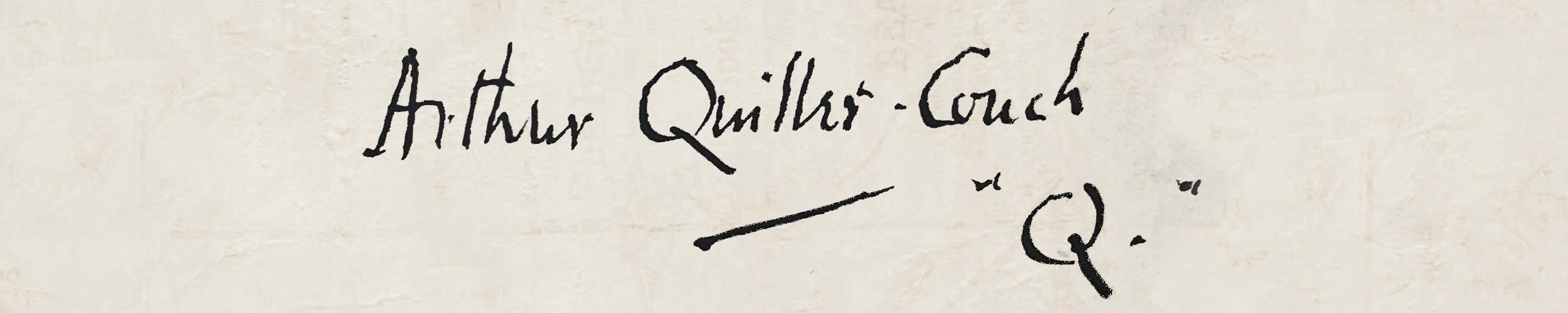 Arthur Quiller-Couch's Signature